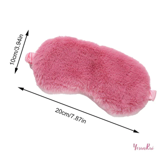 Yosunrui] 1 ชิ้น Plush Sleep Eye Mask Aldults Sleep Light Proof Night Eye Cover นุ่มและผิว Silk Eye Patch Health Care ใหม่