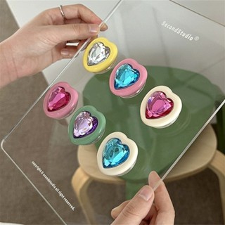 เกาหลีน่ารัก 3D Love Heart Diamond Phone Bracket Griptok Gri…