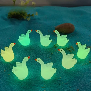 Luminous Rabbit/Duckling/Little Black/Mushroom Moss Micro Landscape เครื่องประดับ Luminous วัตถุขนาดเล็กตกแต่งพืชสวนเครื่องประดับสร้างสรรค์งานฝีมือเรซิน