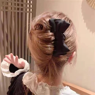 2024 โบว์ผ้า U-Shaped Hairpin Coil Hairpin
