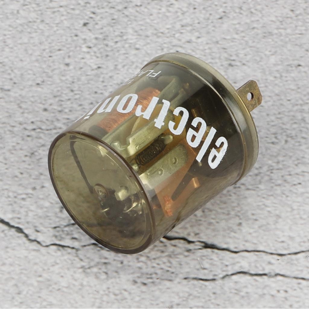 12V 2 Pin รถจักรยานยนต์ไฟเลี้ยวอิเล็กทรอนิกส์ LED Flasher Relay