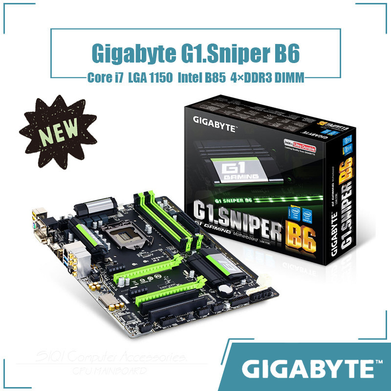 [ใหม่] Gigabyte G1.Sniper B6 เมนบอร์ด LGA 1150 4xDDR3 DIMM Intel B85 ชิปเซ็ตมาตรฐาน ATX 32GB