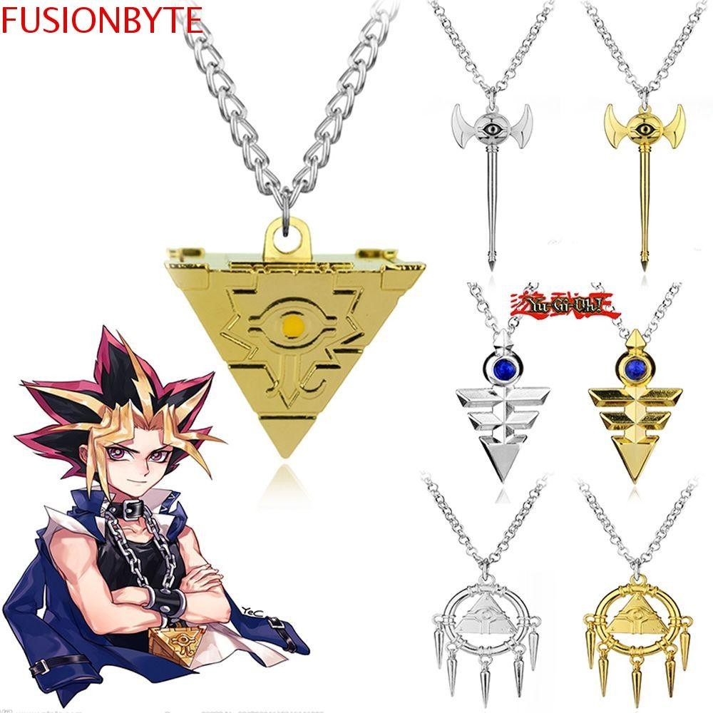 Fusionbyte อะนิเมะ Yu-Gi-Oh สร้อยคอ Cool Millenium ปริศนาโซ่ยาวแฟชั่น 3D Yugioh จี้