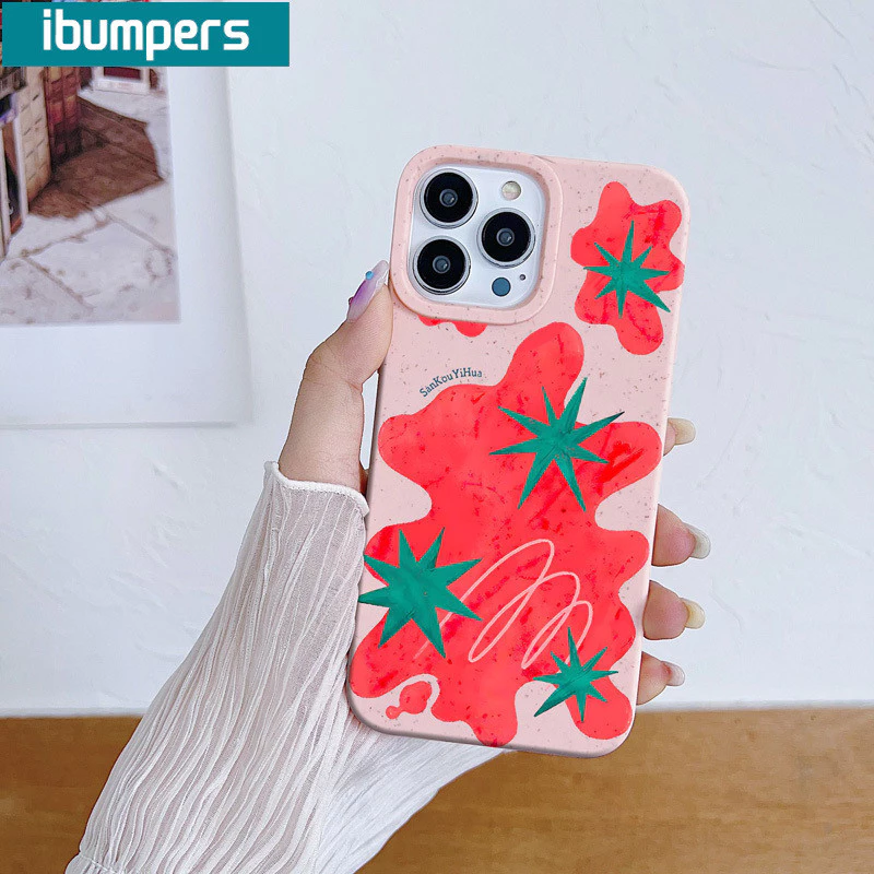 ibumpers เคสไอโฟน เคสไอโฟน ความงามน่ารักปลอกง่ายการ์ตูนมะเขือเทศสีส้มรูปแบบสําหรับiphone 15 14 12 13 11 Pro Max IP 7 8 Plus Iphon X Xs XR Xs Max TPU Clear Softcaseพรีเมี่ยมกันกระแทกปกหลัง thumbnail 8