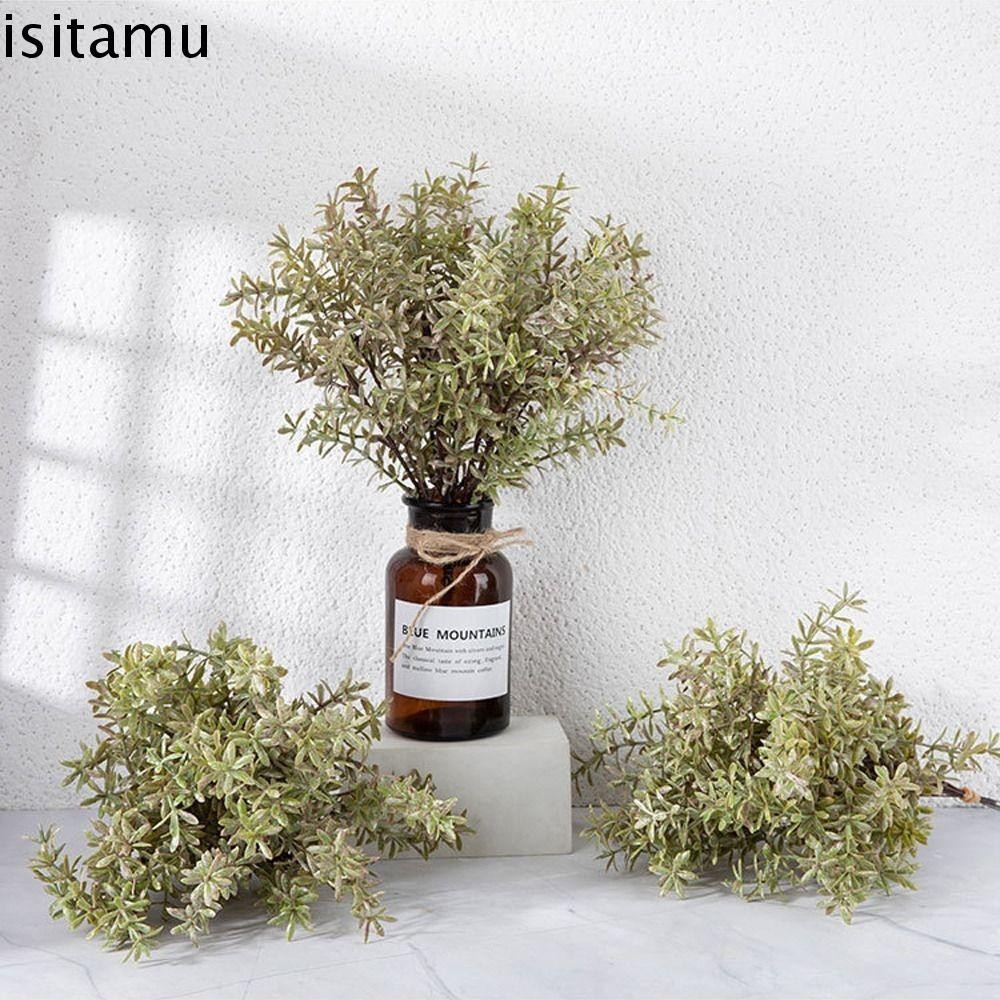 พืชโรสแมรี่ประดิษฐ์ ISITAFT, ใบชะเอมทํามือที่สมจริง, ต้นไม้ปลอม DIY Colorfast ดอกไม้ประดิษฐ์ งานแต่งงาน