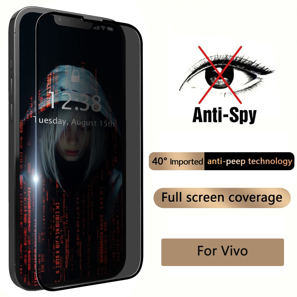 ฟิล์มป้องกันความเป็นส่วนตัว For Vivo Y02 Y03 Y17 V20 V21 V23 Y21T Y11 Y12 Y15 Y51 Y90 Y91 Y93 Y95 Y30 Y50 Y70 Y20 Y31