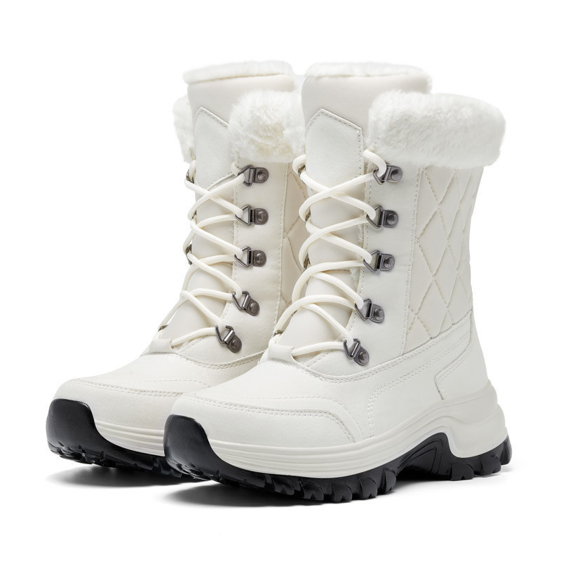 Ready Stock LADIES Snow BOOTS high TOP plump Shoes cotton Shoes outdoor water-proof Cold-proof Therm