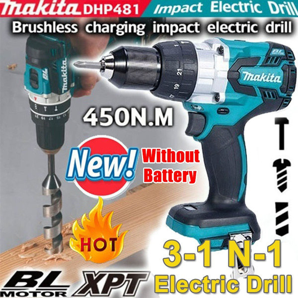 ประแจไฟฟ้าและคุณภาพสูง 18V Brushless ชาร์จ Impact Driver สว่านไฟฟ้าเครื่องมือ 450 NM ในครัวเรือนเครื่องมือ 13 มม.Brushless สว่านไฟฟ้าในครัวเรือน