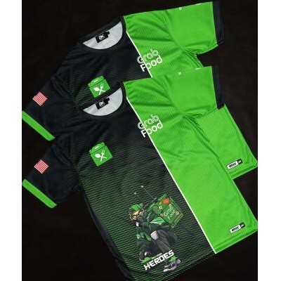 Grab Driver Sublimation Jersey เสื้อ Unisex / เสื้อยืดแขนสั้น