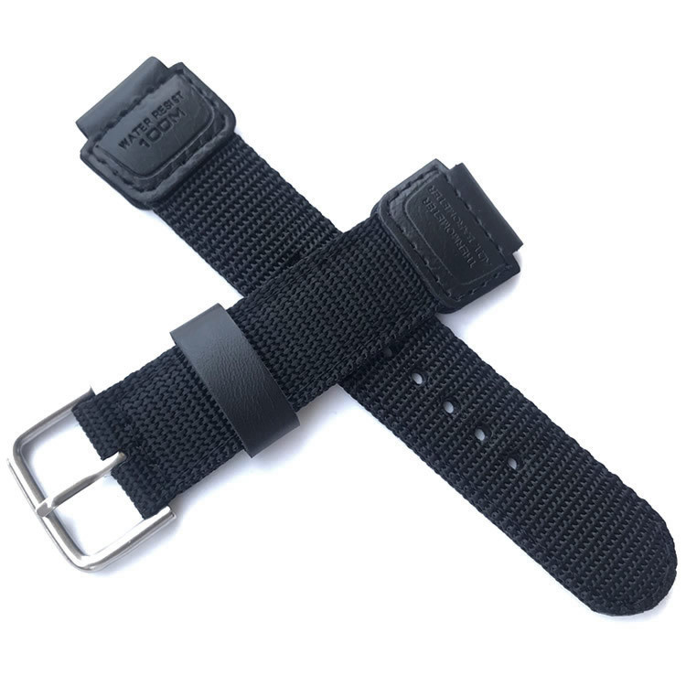 คลังสินค้าพร้อม 18 มม.ผ้าใบสายนาฬิกาไนลอนสําหรับ Casio สําหรับนาฬิกาควอทซ์สายนาฬิกาดิจิตอล G-SHOCK AE-1200WH SGW-300 400 AQ-S810W สร้อยข้อมือสไตล์ทหารผู้หญิงผู้ชายเข็มขัดข้อมือ