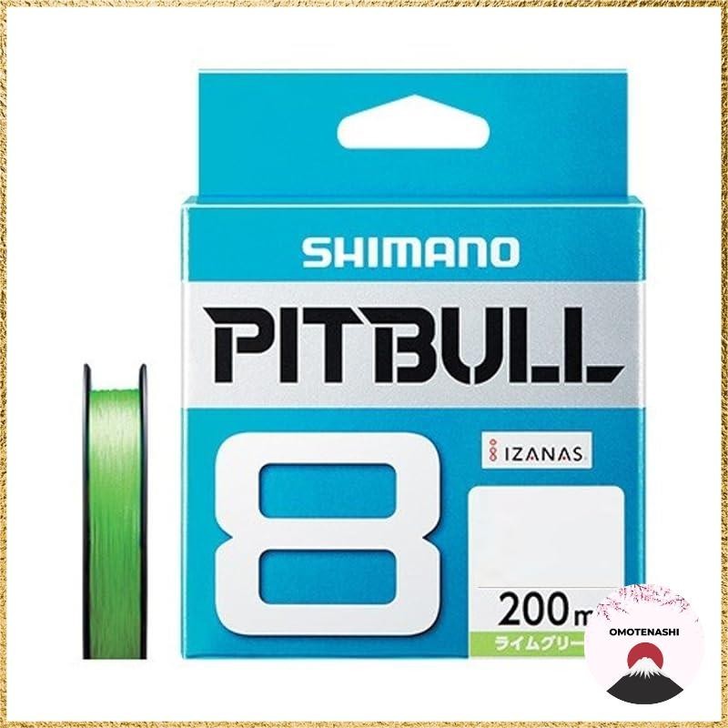 Shimano (SHIMANO) PE Line Pitbull 8 braided 200m 0.8号 Lime green 18.3lb PL-M68R fishing line
Shimano
