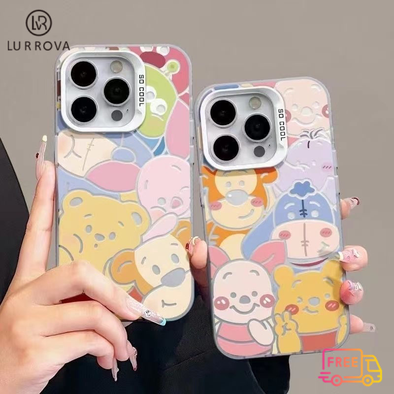 สําหรับoppo Reno 13F 5G Reno12 F 5G Reno 12 Reno11 F Reno 11 5G Reno 11 Pro 5G Reno 10 Pro 5G Reno 8T Reno 8Z Reno 7Z Reno 8 วินนี่เดอะพูห์หมูกันกระแทกTPUเคสโทรศัพท์