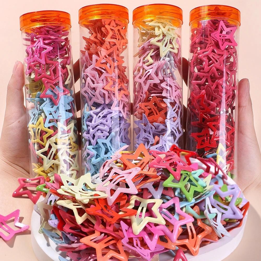20 สีสัน Star BB กิ๊บติดผมสําหรับสาวเด็กน่ารักผมตกแต่ง Hairpins Barrettes Headwear เด็กอุปกรณ์เสริมผม