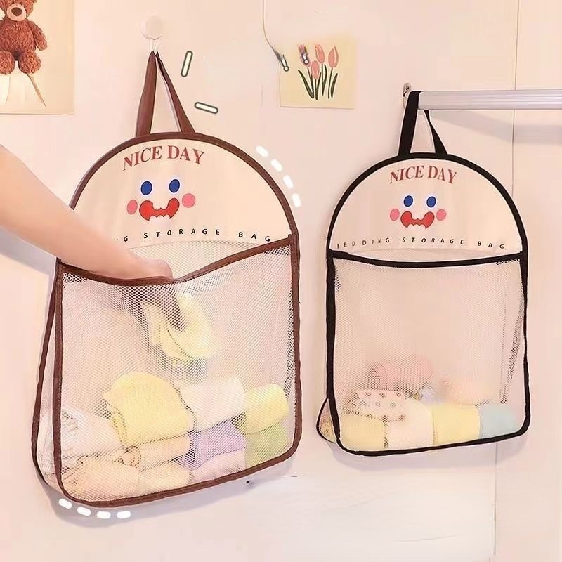 ระบายอากาศที่มองเห็นได้มัลติฟังก์ชั่ถุงเก็บตู้เสื้อผ้าติดผนังแขวนถุงเก็บหลังจิปาถะการจัดเก็บห้องครัว มีประโยชน์ เครื่องมือหลังประตู