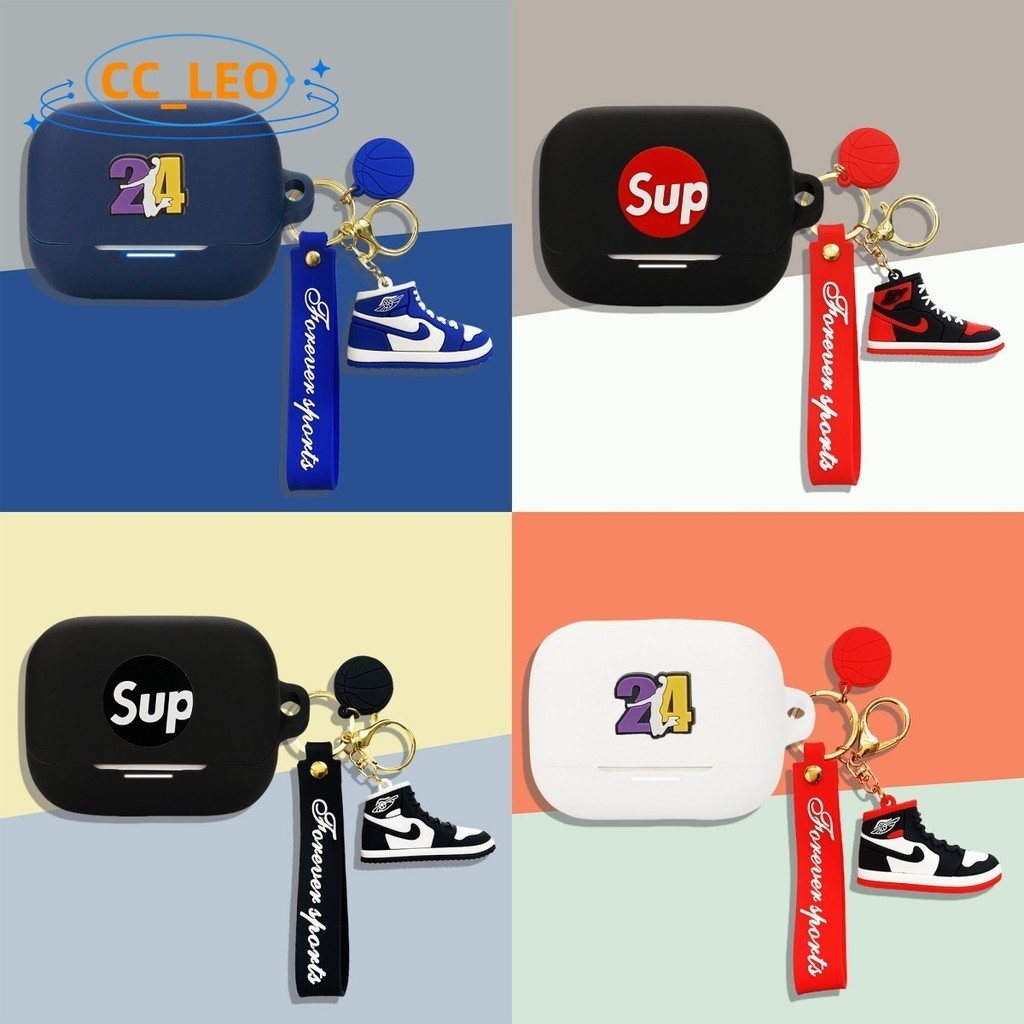 For Anker Soundcore K20i Case Anker Soundcore K20i Silicone Soft Case Creative Shoe Keychain Pendant