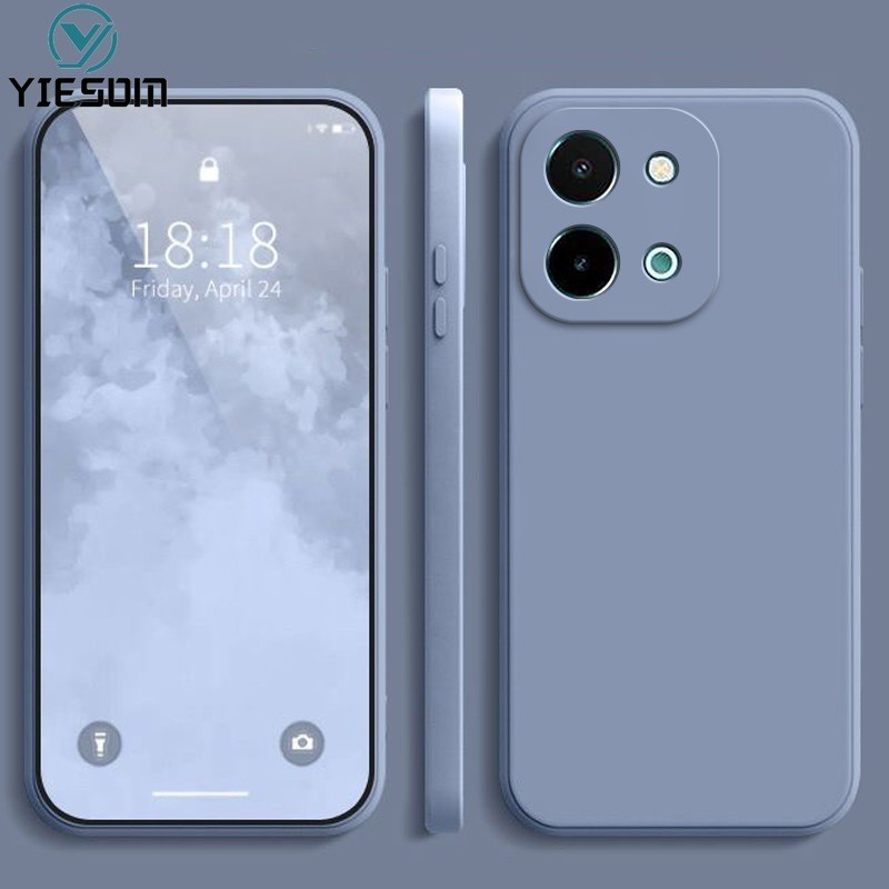 เคสสําหรับ Vivo Y28 4G สีทึบบางเฉียบซิลิโคนเคลือบเคสโทรศัพท์ TPU แบบนุ่มฝาครอบ ราคา ถูกที่สุด ดีลบีเคเค แกลเลอรีภาพที่ 5