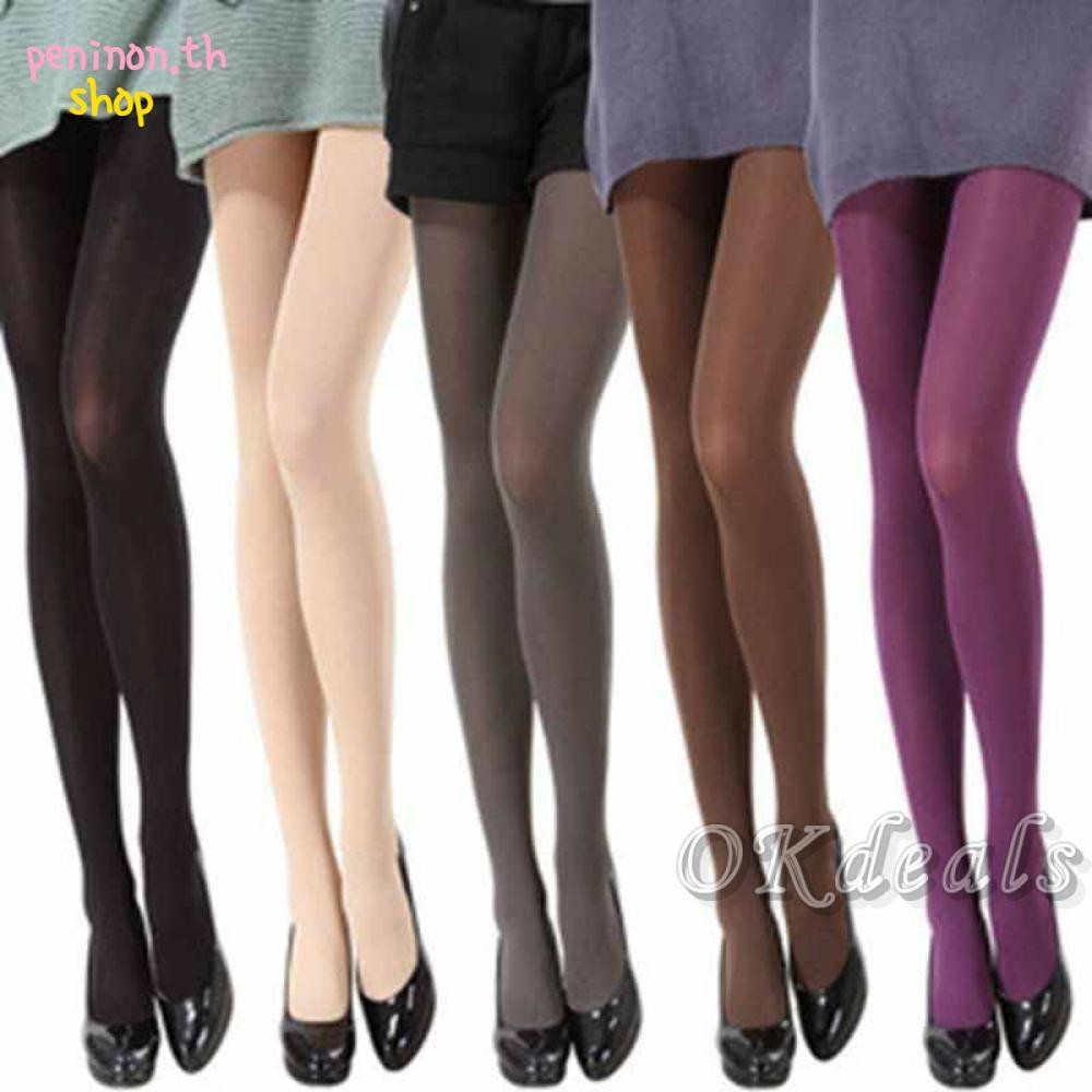 Peninon ถุงน่องถุงน่อง 8 สีผู้หญิง 120D ถุงเท้าเท้าหนา