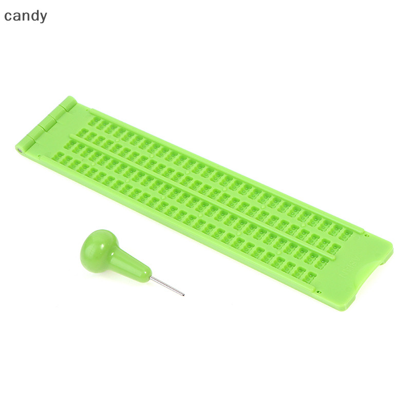 Ndy Plastic Braille Wrig Slate โรงเรียนแบบพกพาปฏิบัติด้วย Stylus Practice N