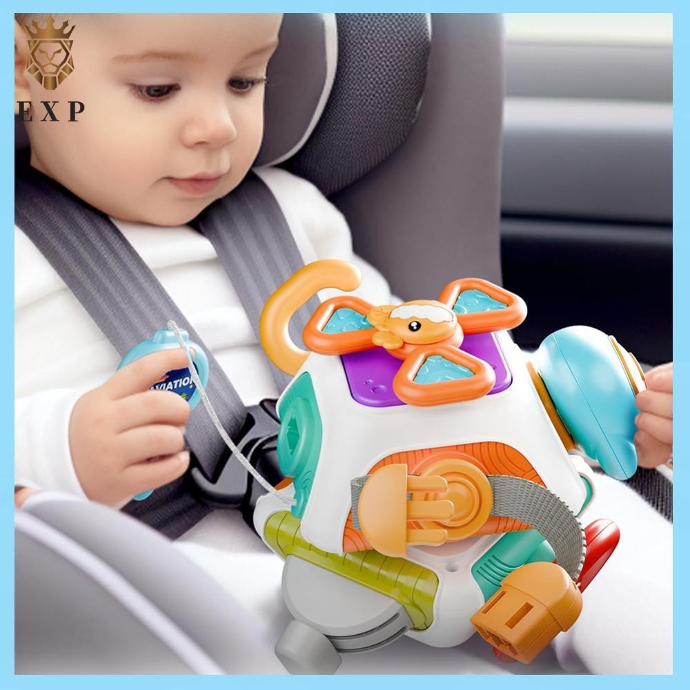 [explosion1.th] 10 in 1 Baby Busy Board Cube Montessori Sensory ของเล่นสําหรับเด็กวัยหัดเดิน 1-3 ปี