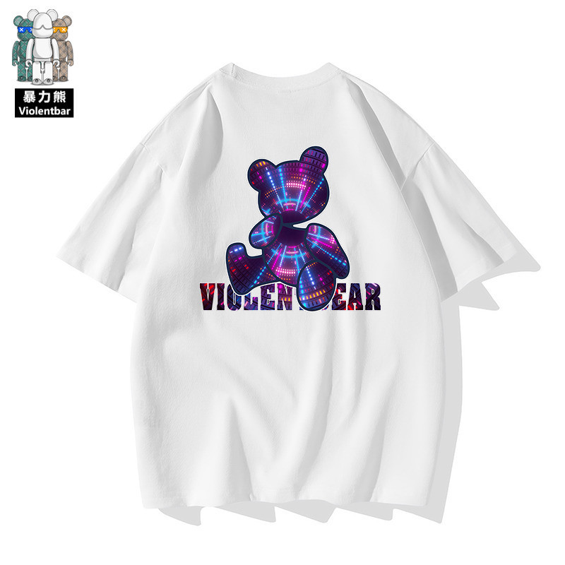[พร้อมส่ง][Violent Bear] official upgrade 250 grams heavy Xi รัดรูป S-5XL ธรรมดา ชุดปกติ หลวม