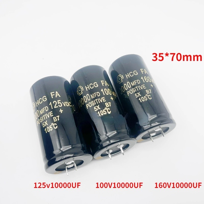 HCG FA นําเข้า Hitachi 100v10000uf 125v 160v 10000uf เพาเวอร์แอมป์เสียง 35 * 70 กรอง electrolytic ca
