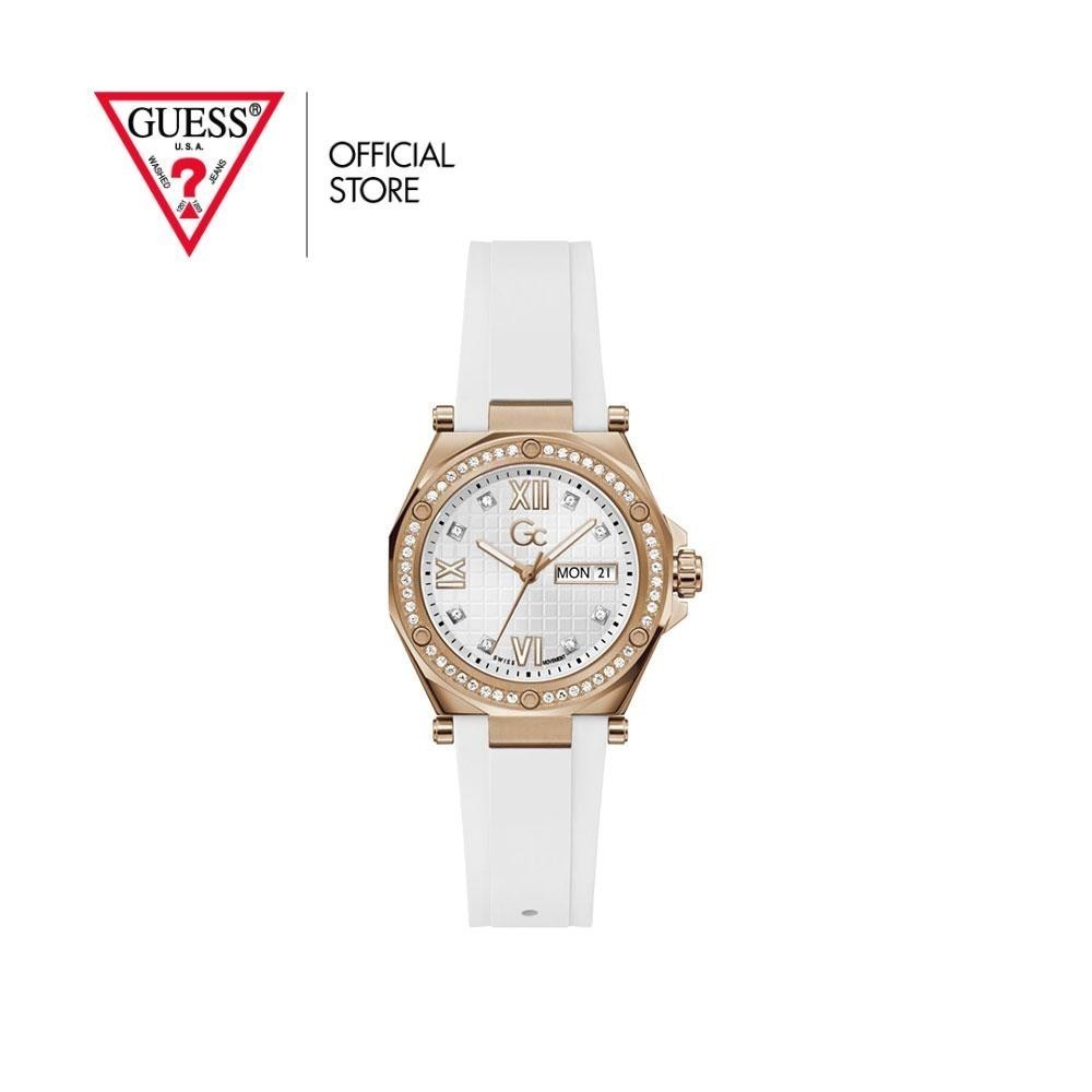 GUESS GC นาฬิกาข้อมือผู้หญิง รุ่น Legacy Lady Z20006L1MF สีขาว