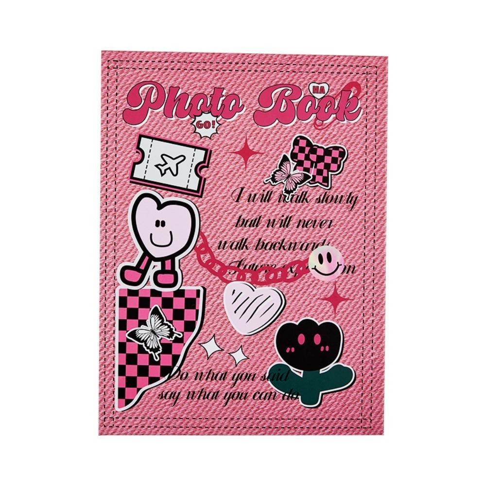 Prettie อัลบั้มโฟโต้การ์ดผีเสื้อ, ที่ใส่โฟโต้การ์ดเครื่องผูกหลวม 3 นิ้ว, ตัวป้องกันน่ารักสไตล์ย้อนยุคการ์ตูนแมวรวบรวมอัลบั้มสมุดเก็บการ์ด - รูปที่ 2