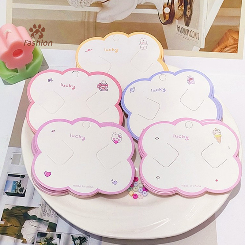 [แฟชั่น] 100ชิ้นกิ๊บติดผมน่ารักเครื่องประดับการ์ดแสดงว่างเปล่าบัตรกระดาษคราฟท์กิ๊บราคาแท็กกิ๊บบรรจุภัณฑ์กระดาษแข็งโฮลดี {ไทย}