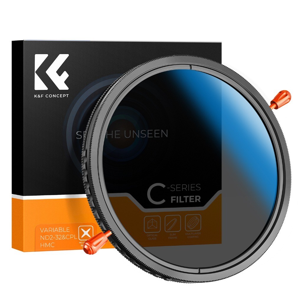 K&f Concept C-Series Variable ND2-ND32 (1-5 Stop) & CPL 2-in-1 Lens Filter for Camera Len Filter