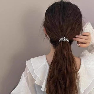 Spiral Hair Rope Hair Ties Rubber Ponytails Headwear Accessory