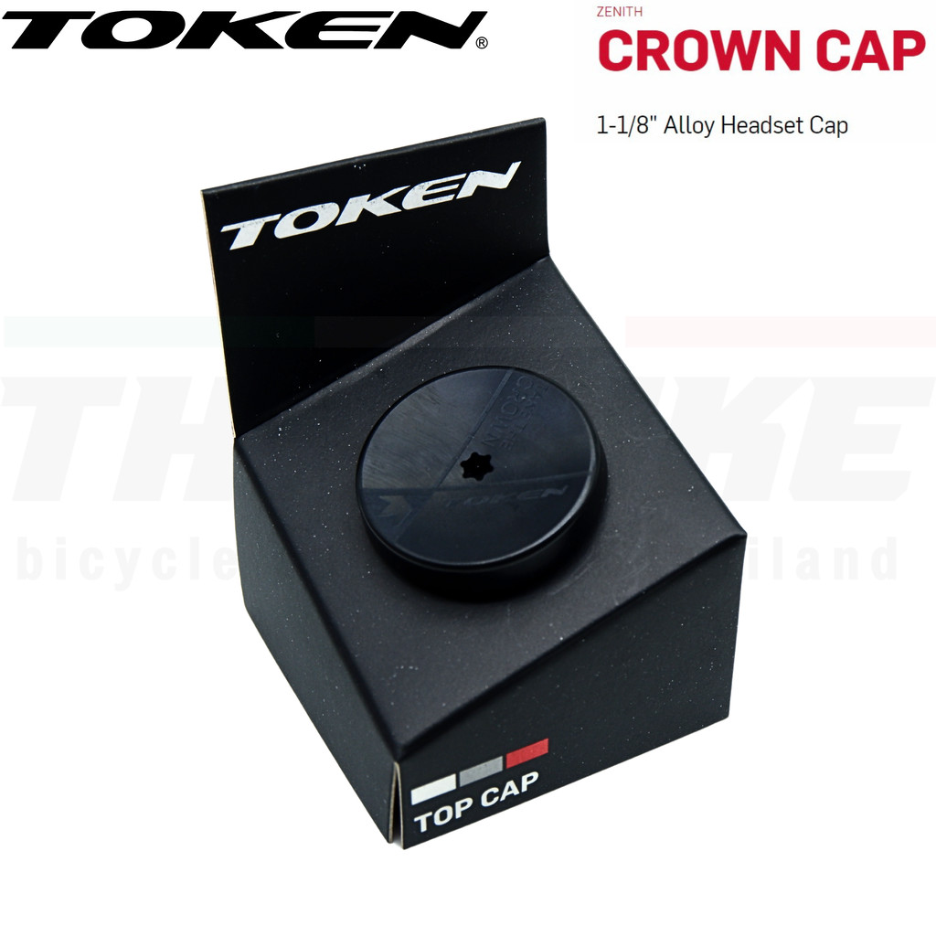 ฝาปิดถ้วยคอสเต็มจักรยานน้ำหนักเบา TOKEN Crown Cap Zenith TK297
