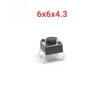 50ชิ้น ไมโครสวิทซ์ tact switch สวิทซ์ปุ่มกด ขนาด 6x6x4.3mm. , 6x6x5mm. และ 6x6x6mm.