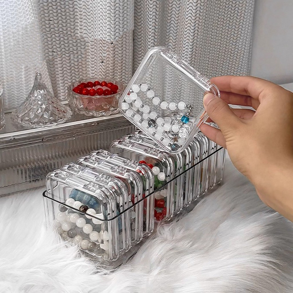 กล่องพลาสติกใส สําหรับใส่เครื่องประดับ สร้อยคอ ของขวัญ - รูปที่ 3