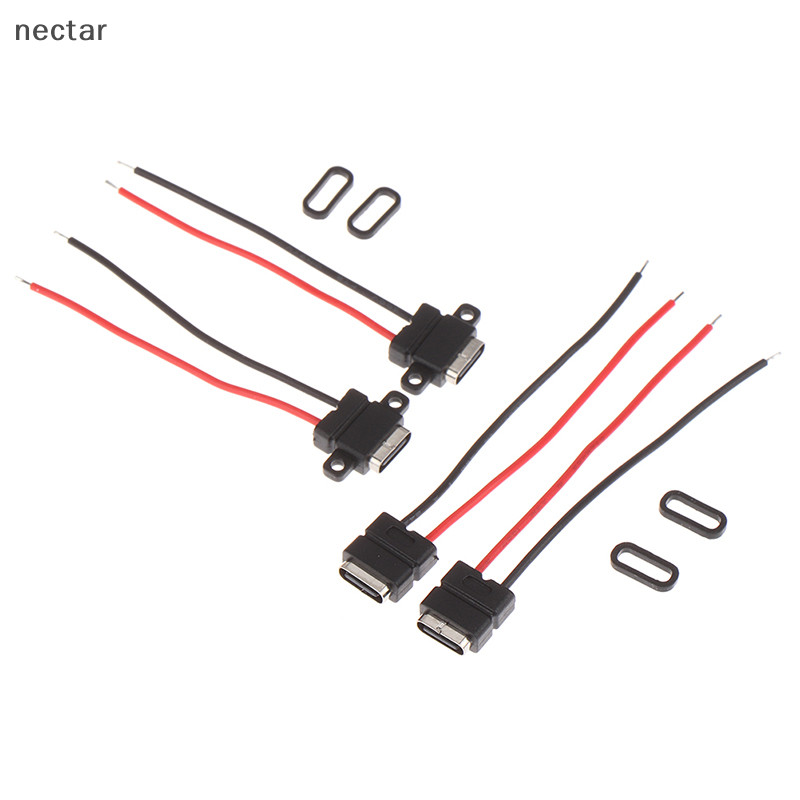 Tar 1 ชิ้น USB Type c Connector ลวดเชื่อมซ็อกเก็ตหญิง Type-c อินเทอร์เฟซการชาร์จ N