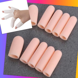 🌸 ซิลิโคน ดัดนิ้ว ปลอกนิ้ว สวมนิ้ว ตัดได้ ป้องกันเสียดสี แก้…