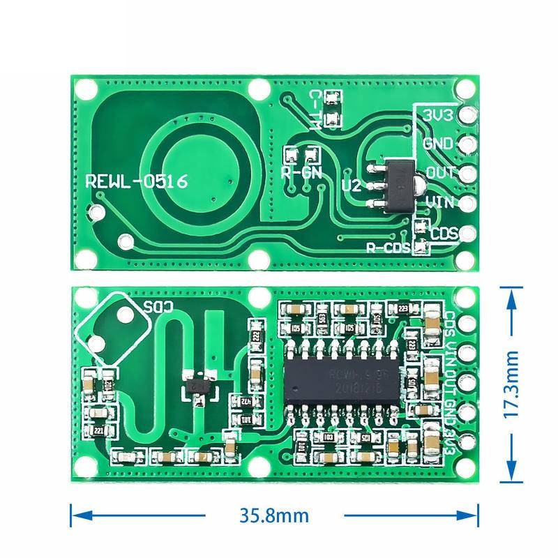 MmWave Radar Sensor โมดูล Human Presence & Motion Detection โมดูลพลังงานต่ํา 50mA 3.3V Serial & IO ร