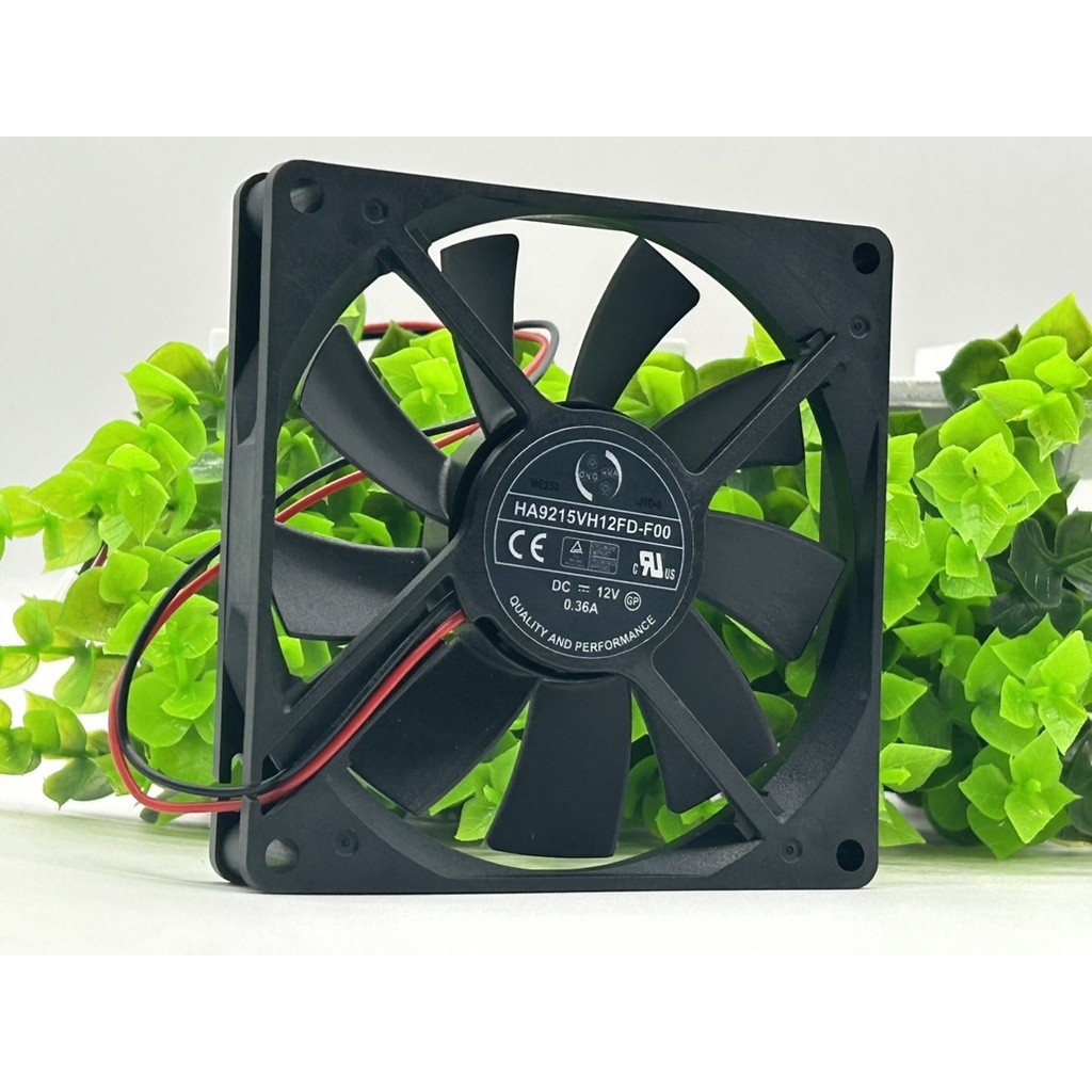 พัดลมระบายความร้อนบางพิเศษ Ha9215vh12fd-f00 9015 ขนาด 9 ซม. 12v 0.36a 2 สาย 90x90x15m