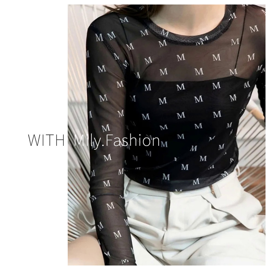 เสื้อเบลาส์แขนยาว ผ้าเรยอน แบบบาง พิมพ์ลายตัวอักษร ป้องกันแดด แฟชั่นฤดูร้อน สําหรับผู้หญิง