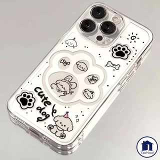 เคสนิ่มใสลายแมวและสุนัขสุดน่ารัก เข้ากันได้กับ OPPO A6 A5 A3 X Pro Reno 16 15 F A60 A16 A54 A38 A12 A15 A3s A57 A18 A35