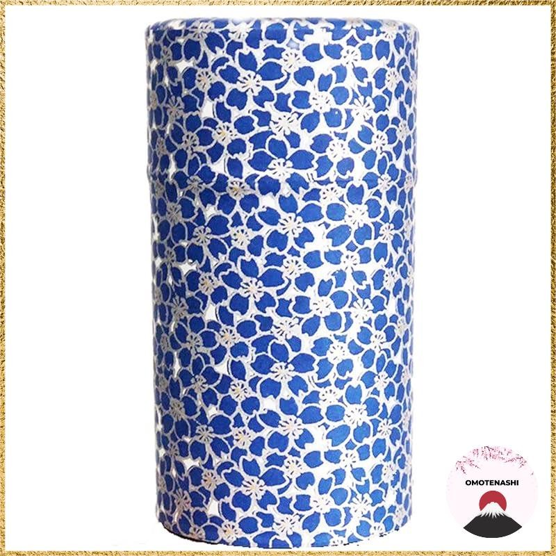 Kitsusako, a Kyoto-born Yuzen paper tea canister with cherry blossom pattern to suppress the deterio