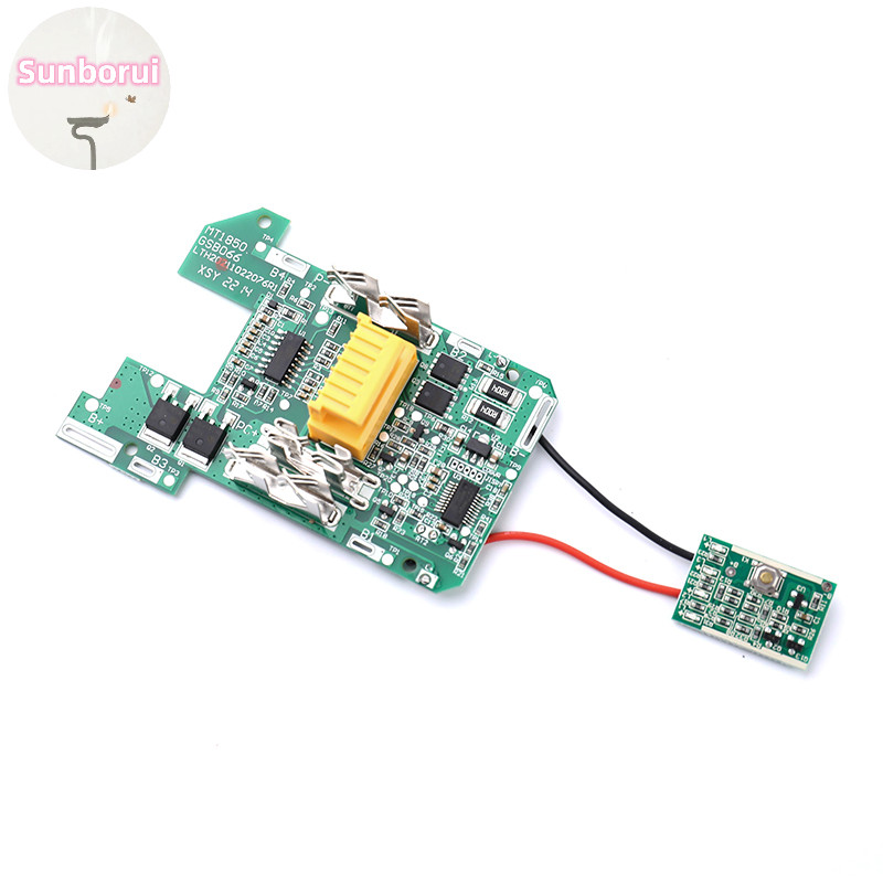 Sunborui 1 PC BL1830 Li-Ion BMS PCB ชาร์จป้องกันสําหรับ Makita 18V TH