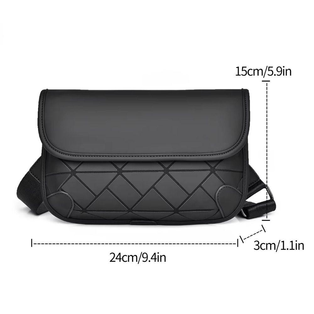 Confianza Messenger Bag, กระเป๋าสะพายชายลายตารางกันน้ํา, กระเป๋าใบเล็กเคลือบหรูหรากระเป๋าสะพายข้าง