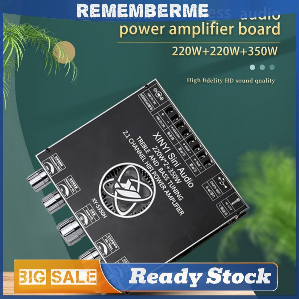 Xy-s350h App Control 220Wx2 + 350W เครื่องขยายเสียง 2.1 Dual Channel โมดูลไร้สาย