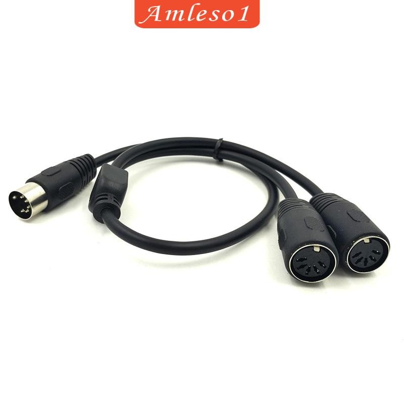 [Amleso1] Midi 5 Pin Din Male to 5Pin Female Audio Cable for MIDI Keyboard Organ