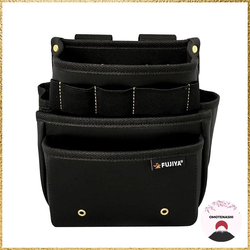 Fuji Arrow Standard 3-tier waist bag (black gold) PS-23BG Water, dirt, and abrasion resistant materi