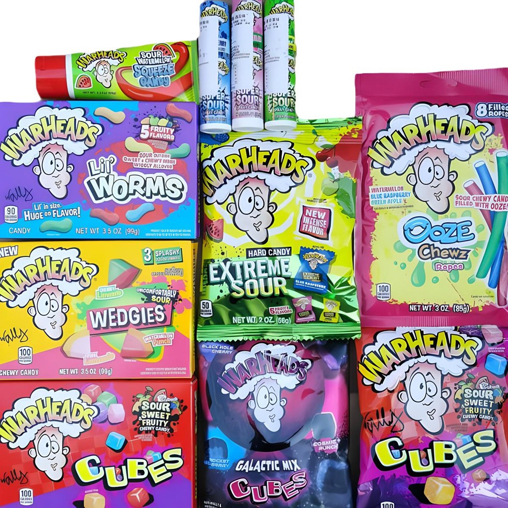 สหรัฐอเมริกานําเข้า Warheads Warheads Bullet Popping รสเปรี้ยวผลไม้บีบ Candy Super Sour Candy Cube G