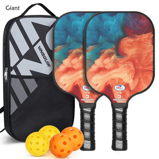 ชุดracquet 2 ไม้ 4 ลูก 1 แพ็ค Pickleball Paddles ไฟเบอร์กลาส…