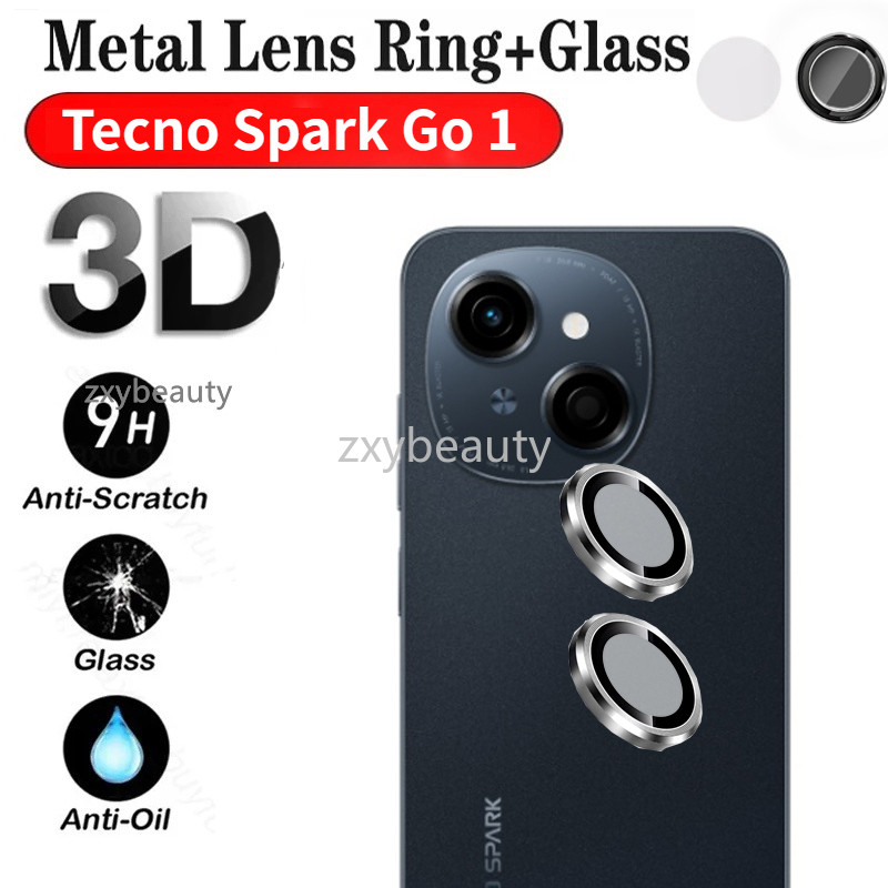 Tecno Spark Go 1 2025 1S กล้องเลนส์ป้องกันกระจกสําหรับ SparkGO GO2025 4G 5G Go1 SparkGo1 SparkGo2025 GO1S กลับเลนส์โลหะป้องกันแหวนฝาครอบ