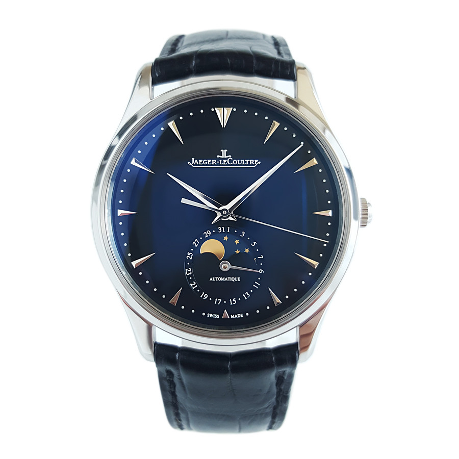 Jaeger-lecoultre [ใบรับรองกล่องใหม่] Jaeger-LeCoultre Series Black Disc Jintuo Automatic Mechanical 