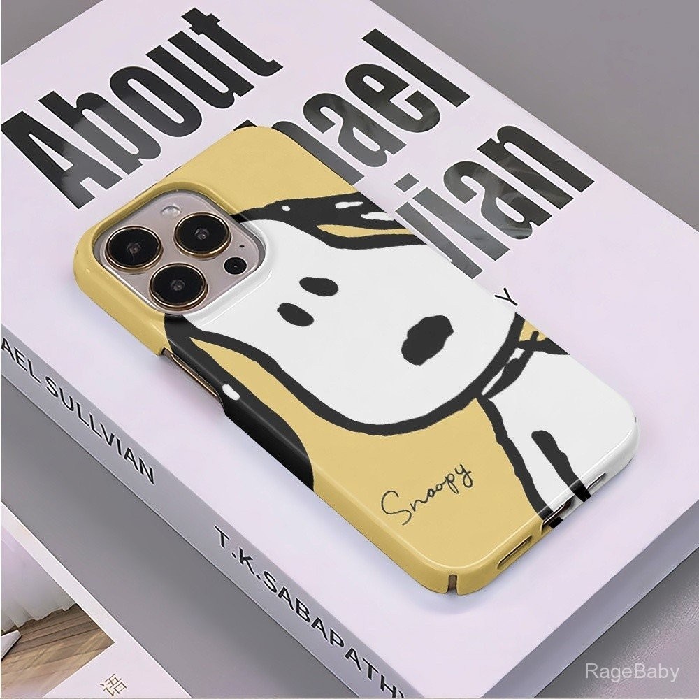 เคสโทรศัพท์มือถือลายสนูปปี้สุนัขเคสป้องกันสำหรับ iPhone 16 PROMAX 7/8PLUS 13pro 14pro 15pro XS 11 XR 12pro 14PLUS 15PROMAX 14PROMAX กันกระแทกเคสแข็ง8PLUS 14 11Pro Goya ป้องกันการตก